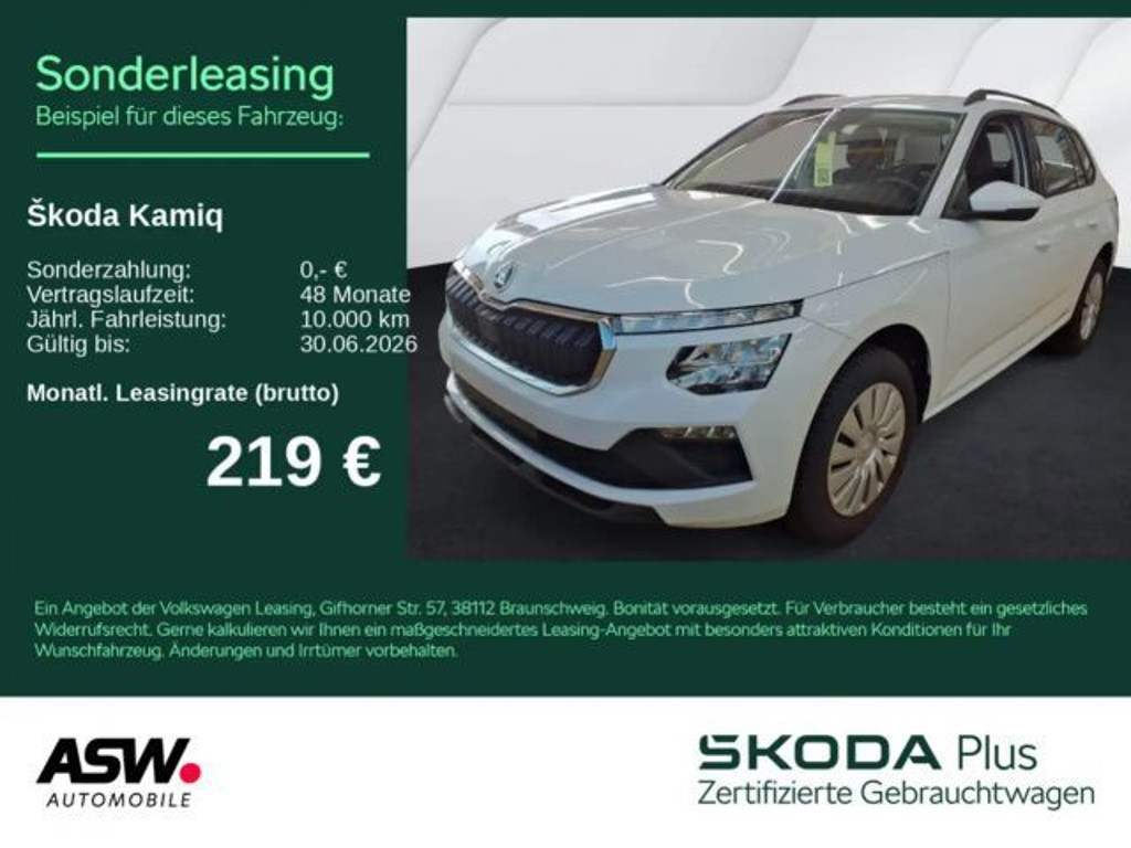 Skoda Kamiq Essence 1,0 TSI DSG Klima LED VC PDC SHZ
