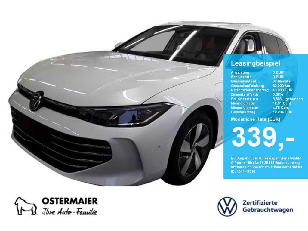 Volkswagen Passat DSG Variant eHybrid 1.5 eTSI Elegance Elegance