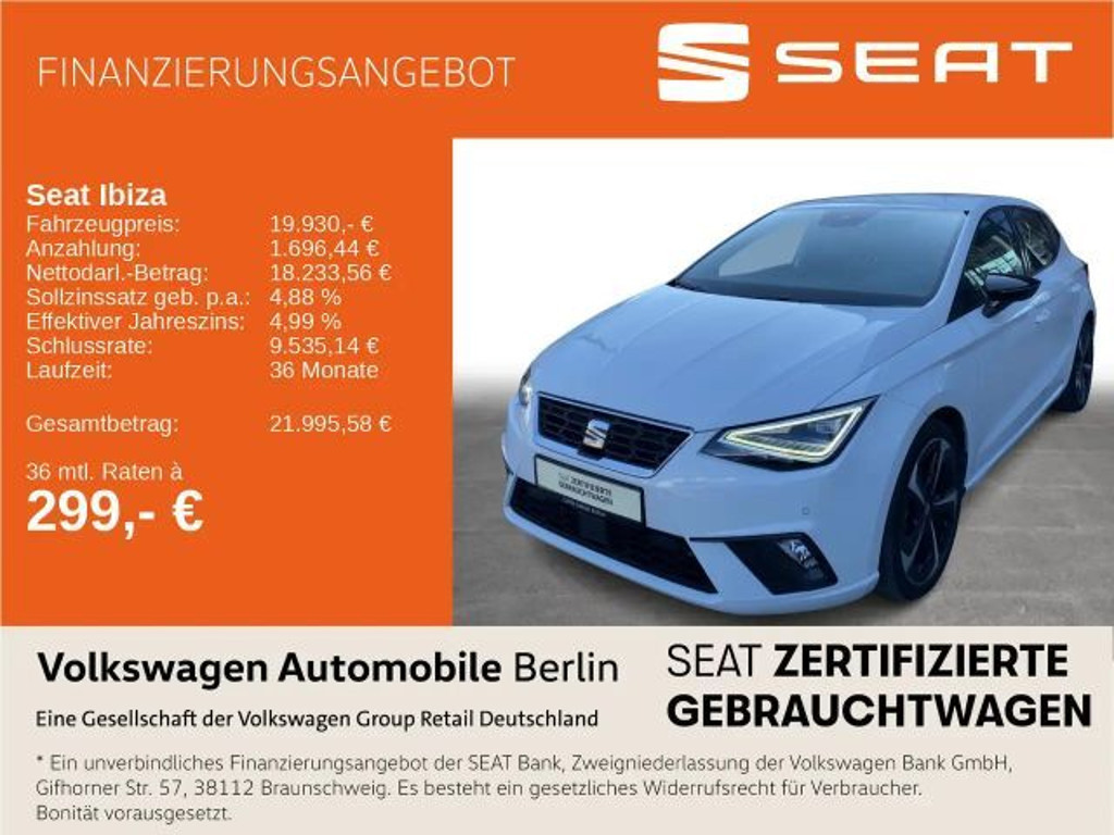 Seat Ibiza FR-lijn 1.5 TSI DSG