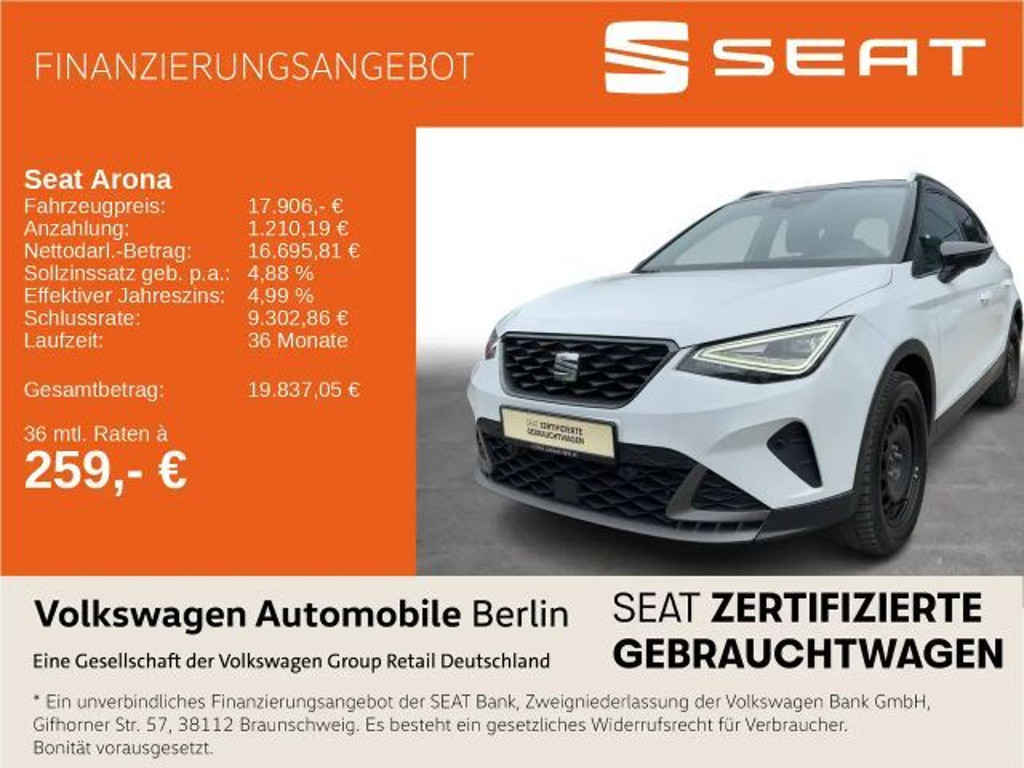 Seat Arona FR-lijn 1.0 TSI DSG
