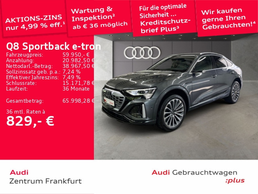 Audi Q8 e-tron Sportback Quattro S-Line 55