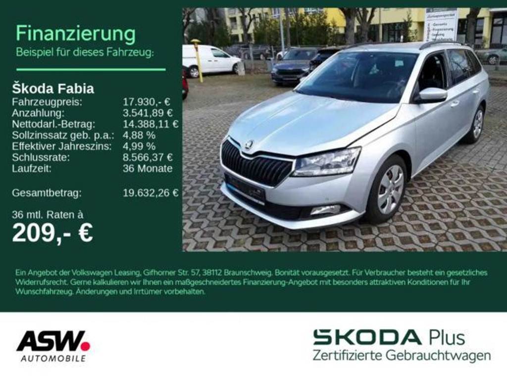 Skoda Fabia Ambition Combi 1.0 TSI