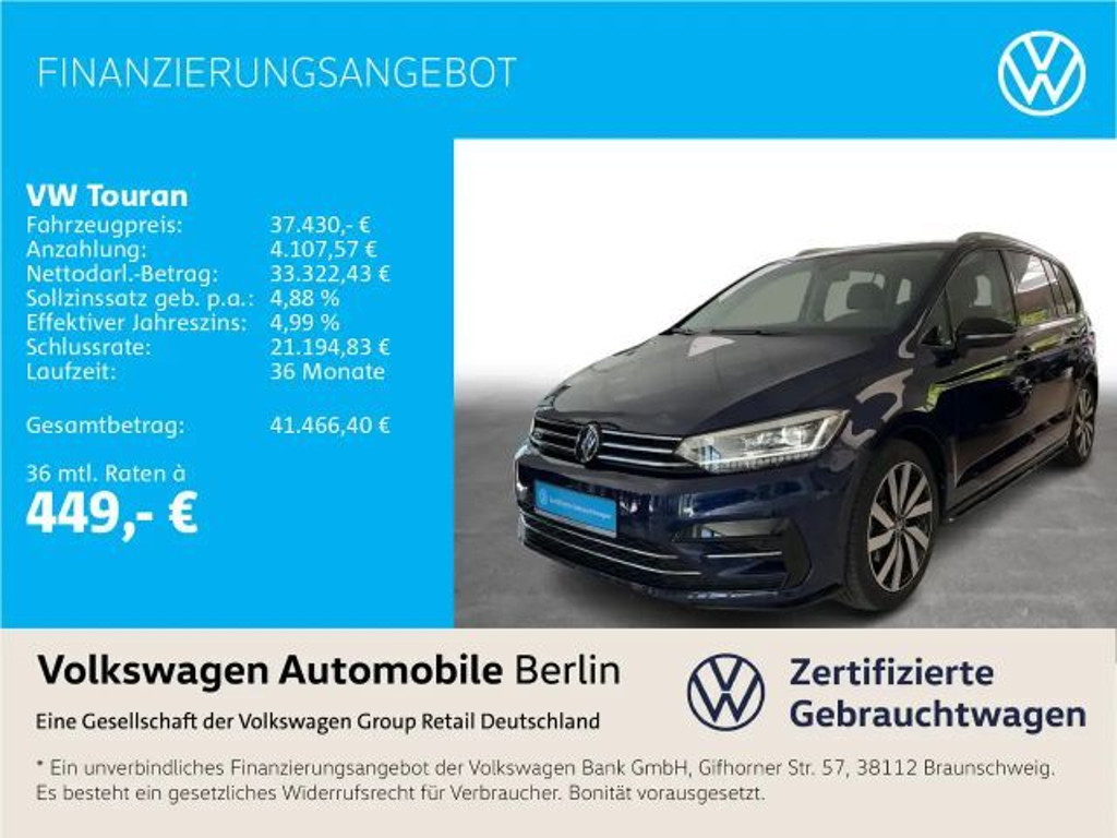 Volkswagen Touran DSG R-Line 1.5 TSI