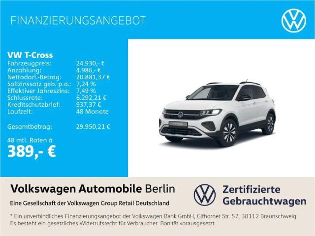 Volkswagen T-Cross 1.0 TSI