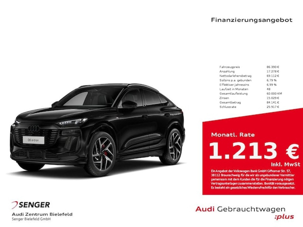 Audi Q6 e-tron Sportback S-Line Performance