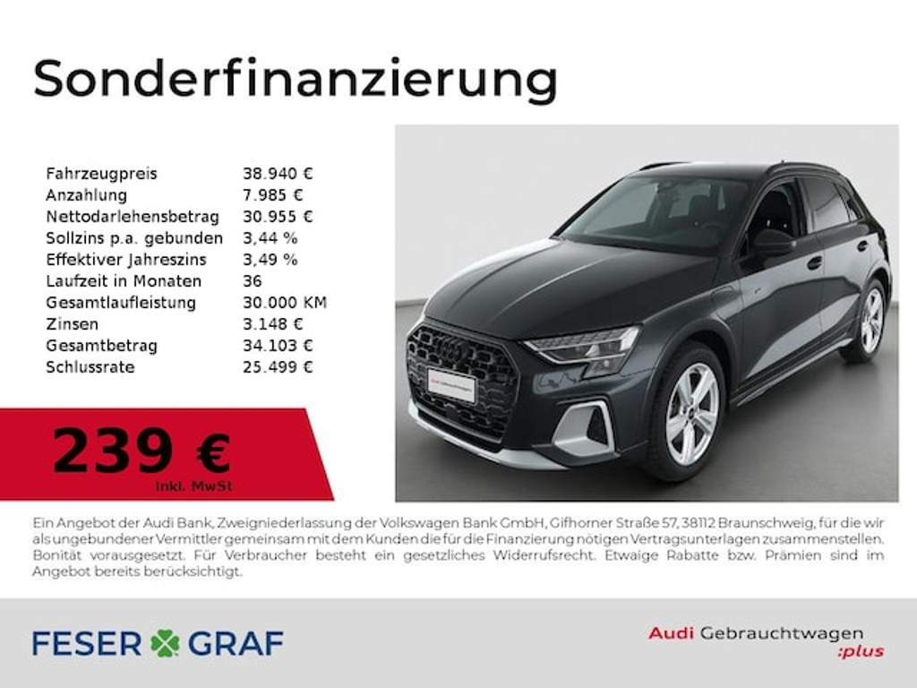 Audi A3 S-Tronic Hybride 40 TFSI Allstreet