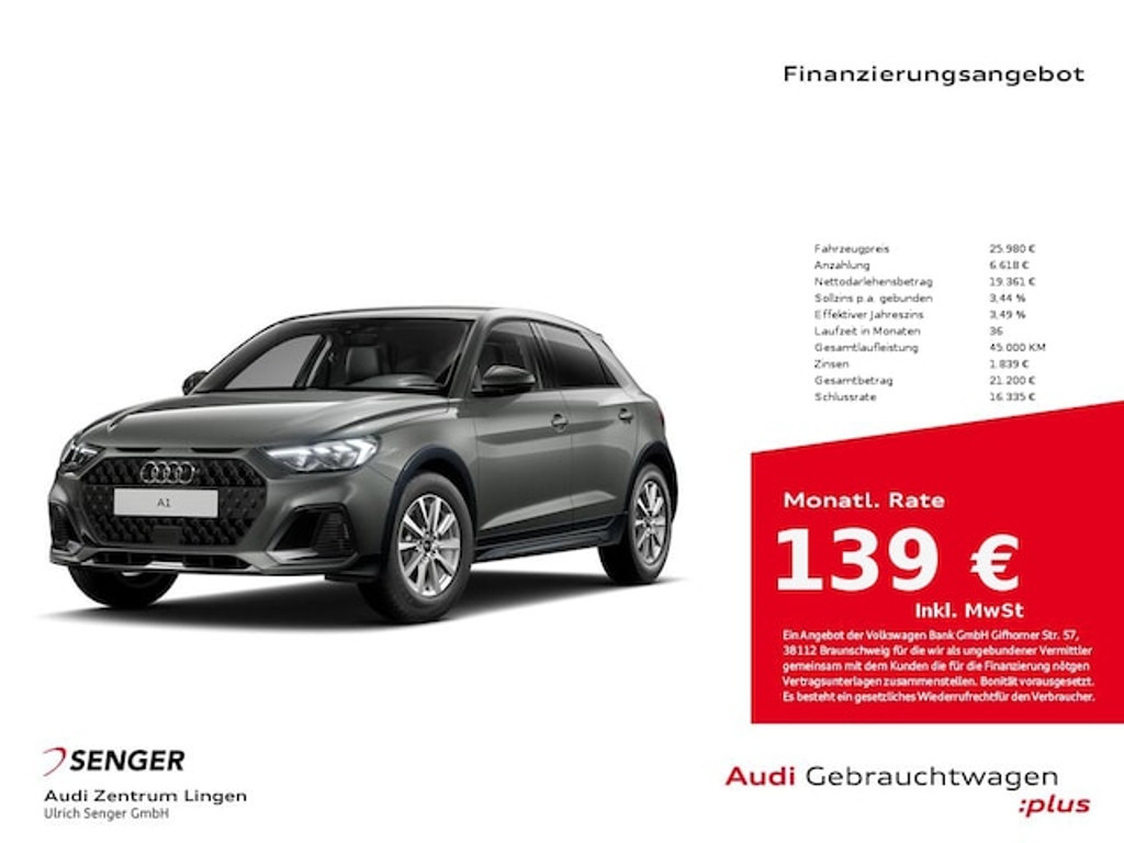 Audi A1 S-Tronic 30 TFSI Allstreet