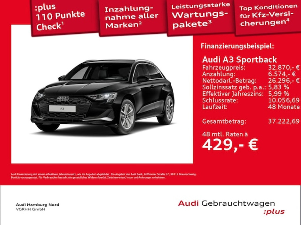 Audi A3 Sportback S-Tronic 30 TFSI