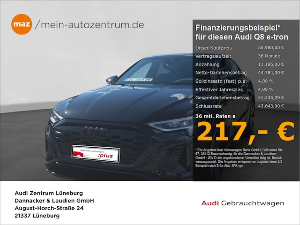 Audi Q8 e-tron Sportback Quattro S-Line 55