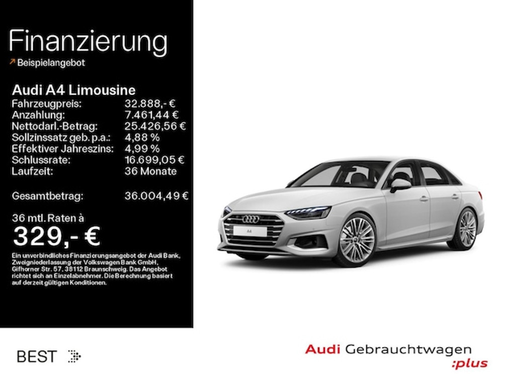 Audi A4 Sedan S-Tronic 40 TFSI