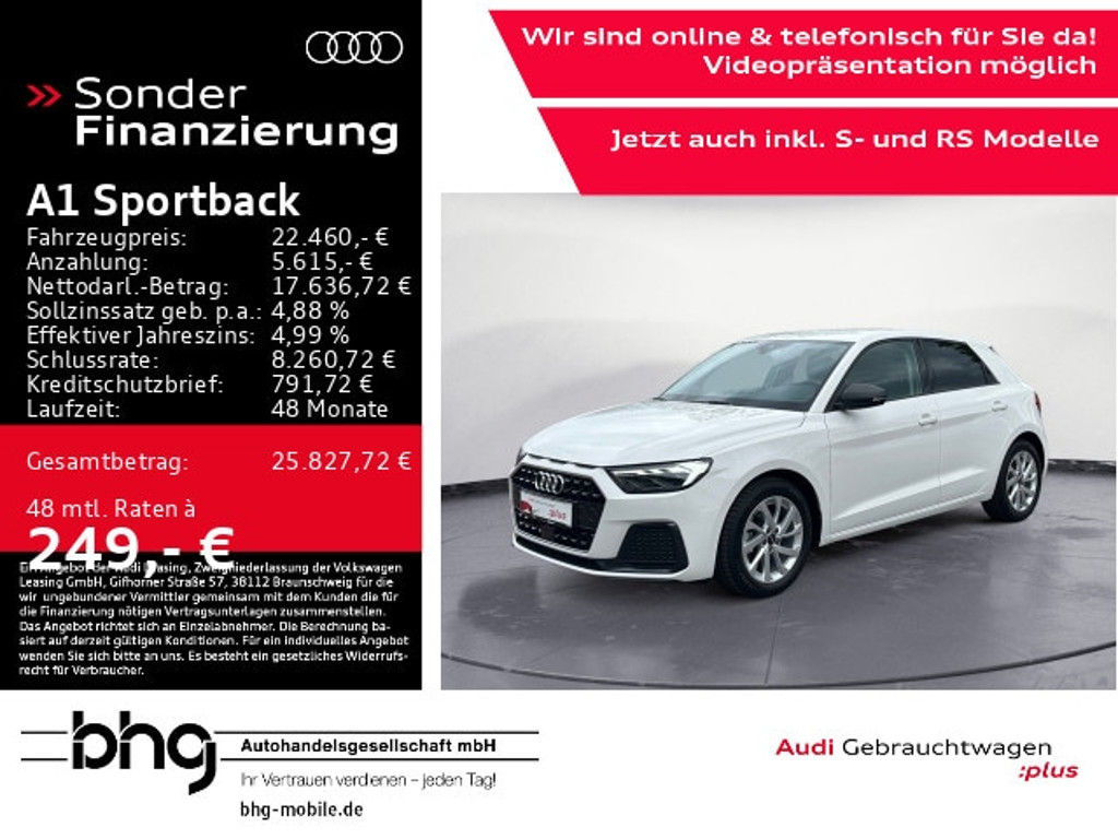 Audi A1 Sportback S-Tronic 30 TFSI