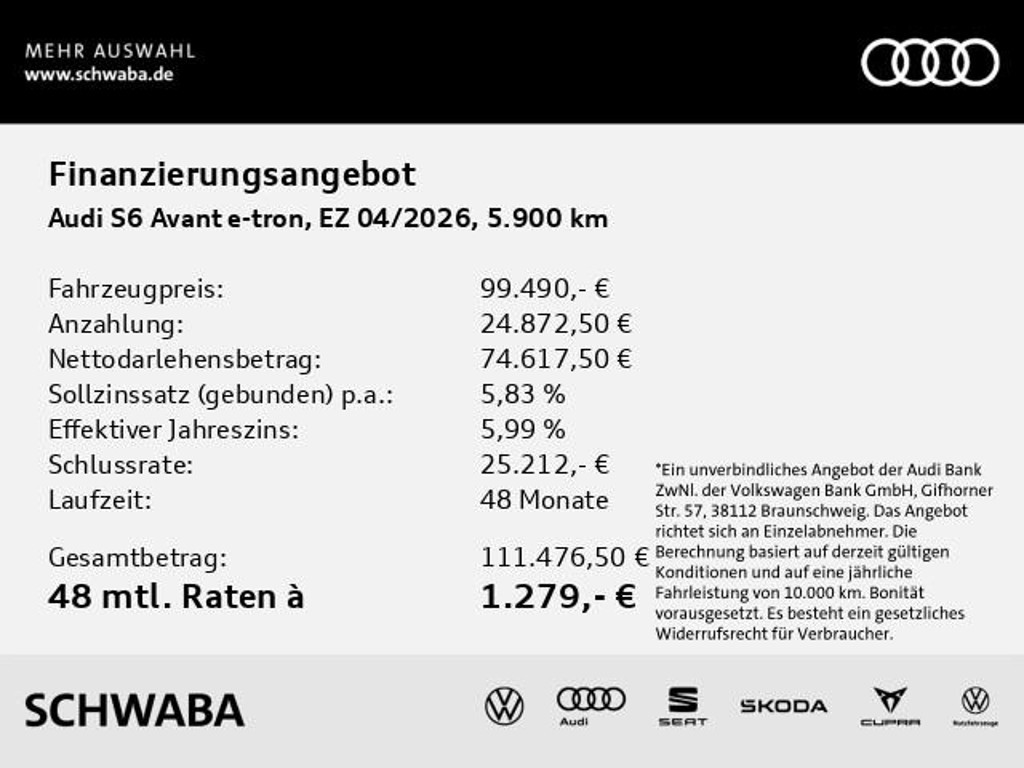 Audi S6 e-tron