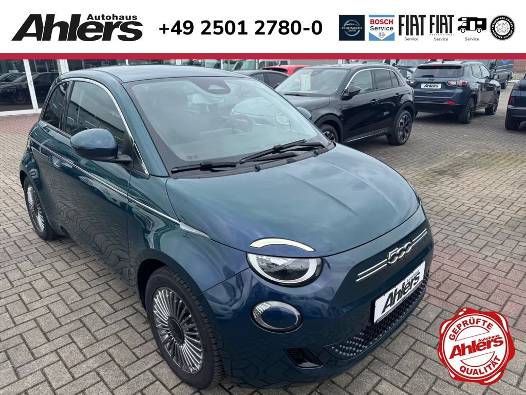 Fiat 500e +KAMERA+ALLWETTER+SITZHEIZUNG+CARPLAY+TOTWI