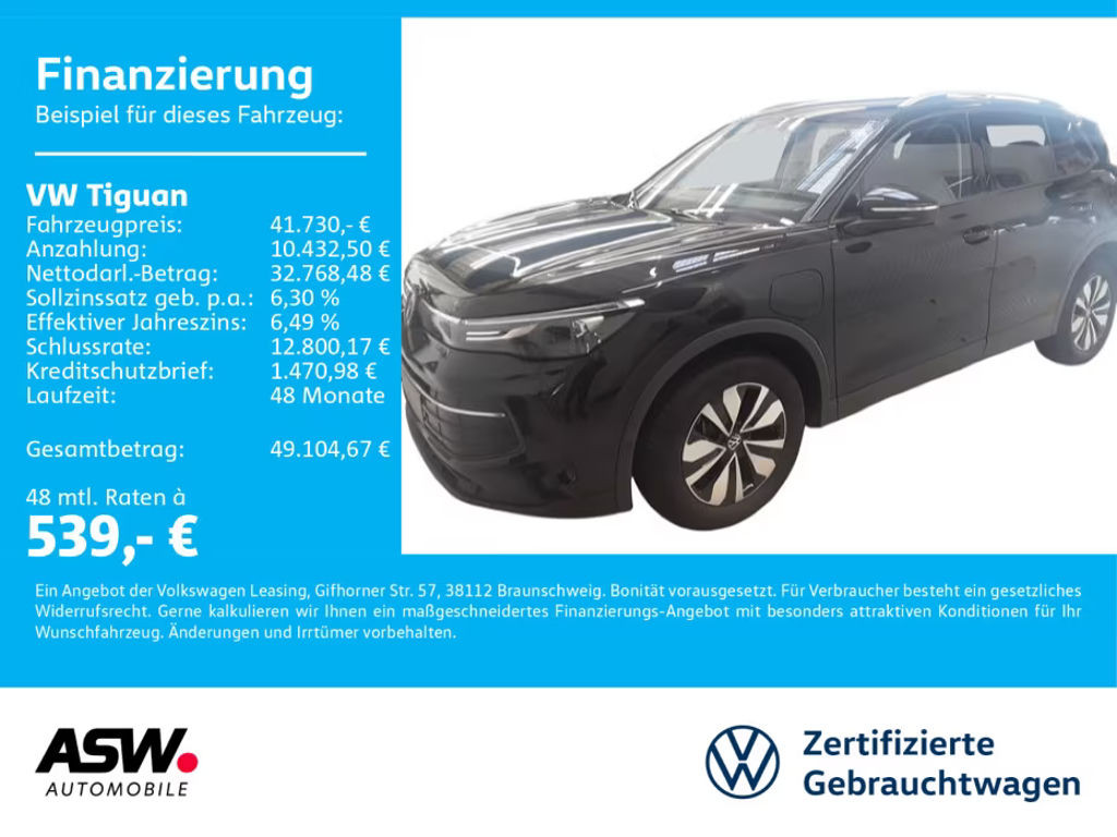 Volkswagen Tiguan DSG Life eHybrid 1.5 TSI