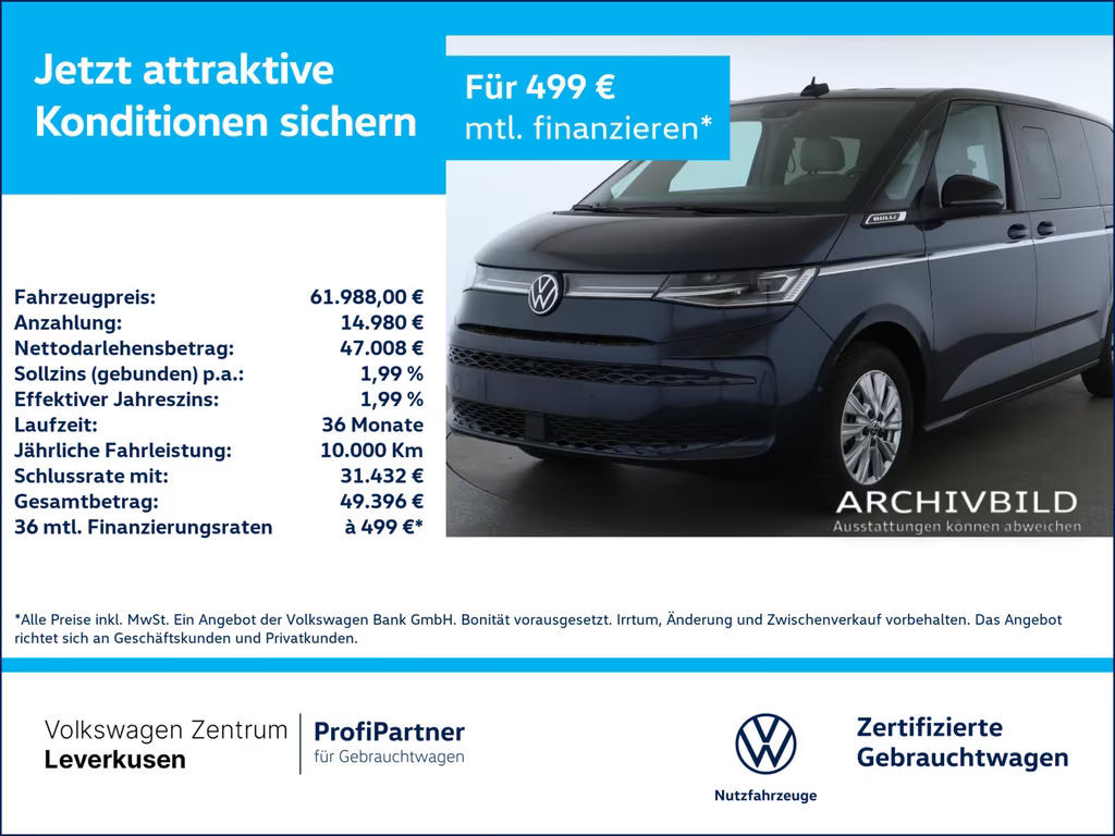 Volkswagen Multivan Style eHybrid 1.5 TSI T7