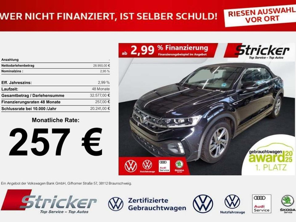 Volkswagen T-Roc DSG Cabriolet R-Line