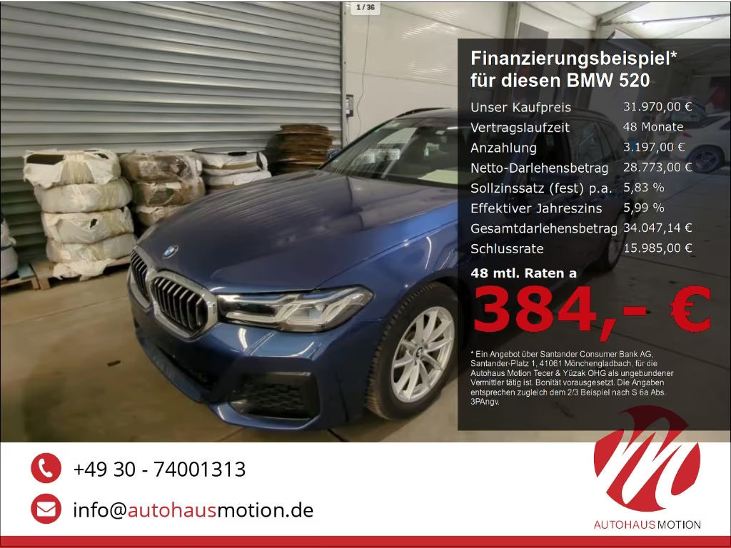 BMW 5 Serie 520 M-Sport Touring 520d