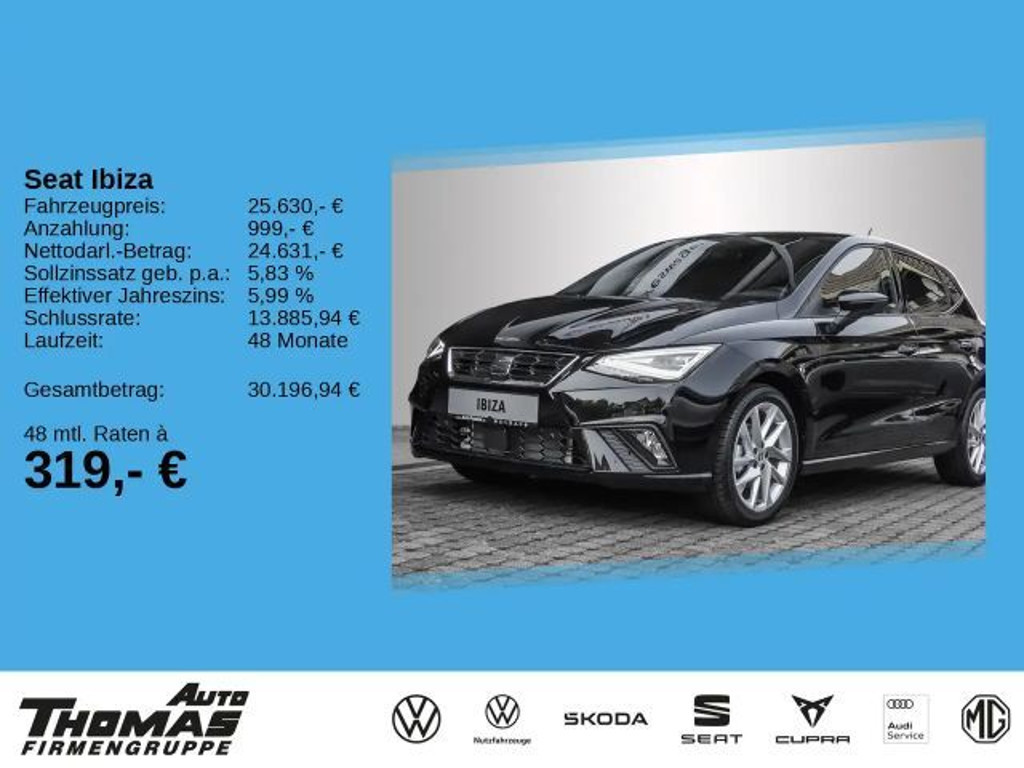 Seat Ibiza FR-lijn 1.0 TSI