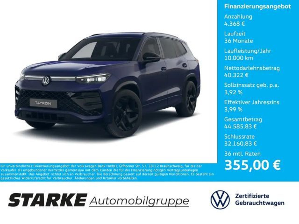 Volkswagen Tayron DSG Style R-Line 2.0 TDI