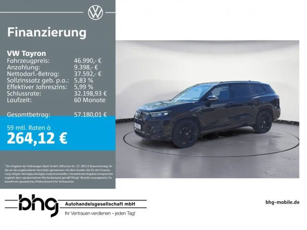 Volkswagen Tayron 4Motion DSG R-Line 2.0 TDI