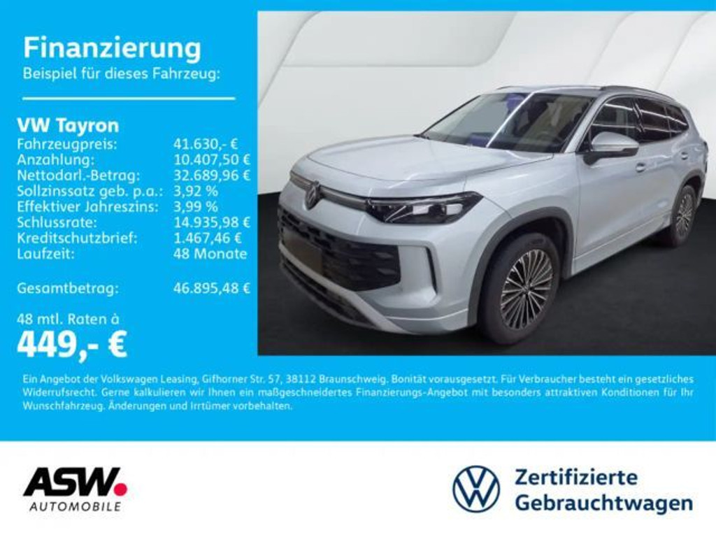 Volkswagen Tayron 4Motion DSG Life 2.0 TDI