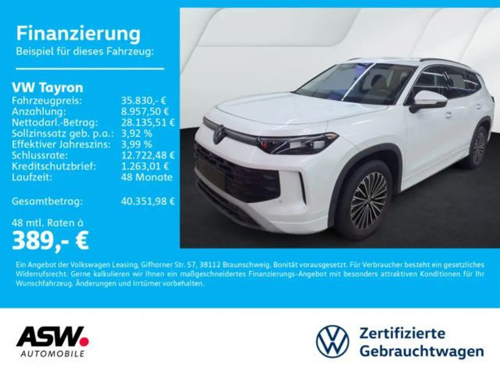 Volkswagen Tayron DSG Life 1.5 eTSI