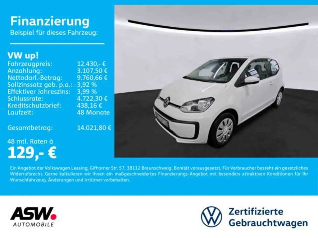 Volkswagen up! Move up! 1.0 MPI Move