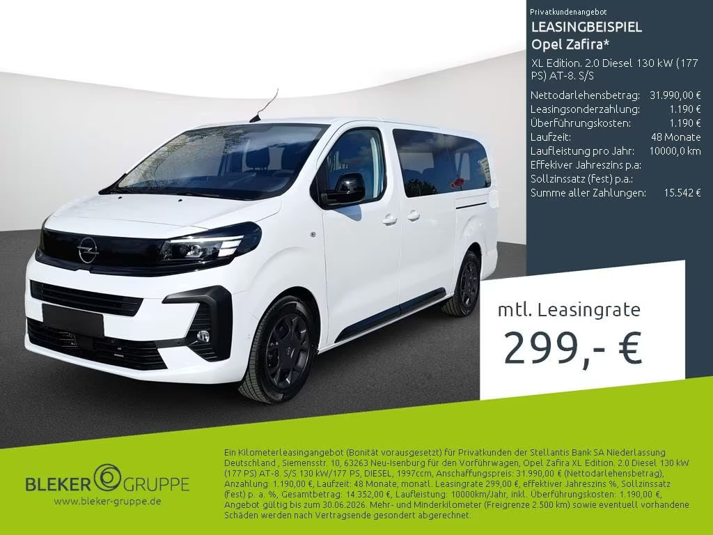 Opel Zafira Edition