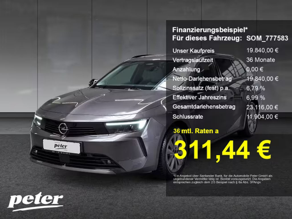 Opel Astra Sports Tourer 1.2 Turbo Elegance Turbo