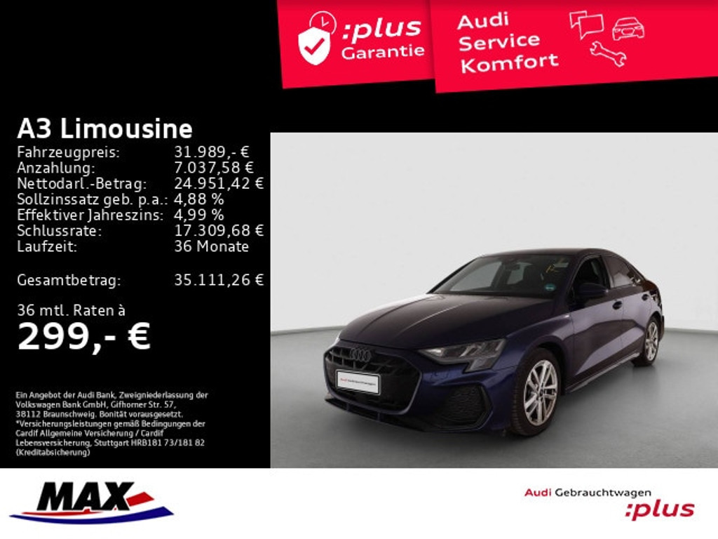 Audi A3 Sedan S-Line S-Tronic 35 TDI