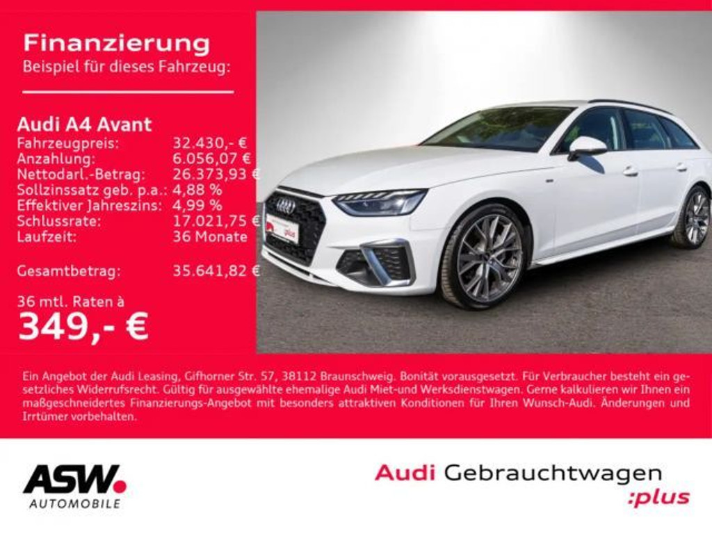 Audi A4 Quattro S-Line 40 TDI