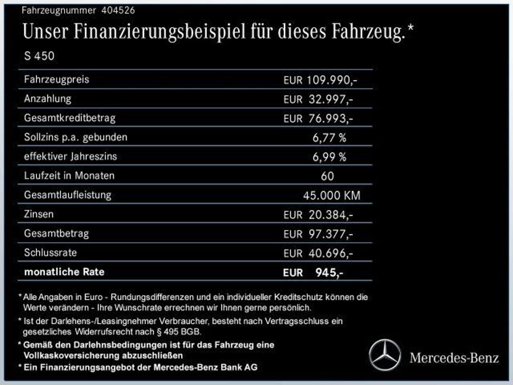 Mercedes-Benz S-Klasse