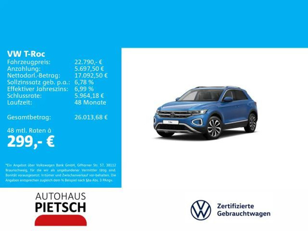 Volkswagen T-Roc Style 1.0 TSI