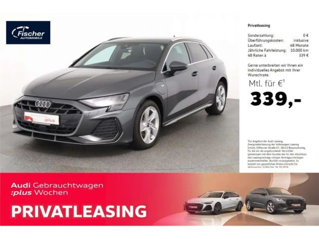 Audi A3 Sportback Sedan S-Line Hybride 40 TFSI