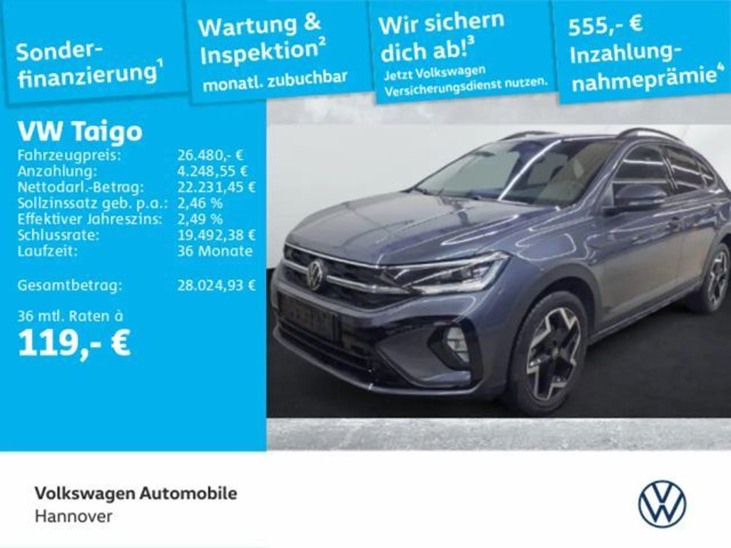 Volkswagen Taigo DSG R-Line 1.5 TSI
