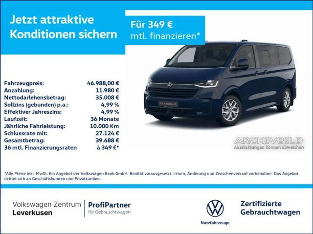 Volkswagen Caravelle Style T7