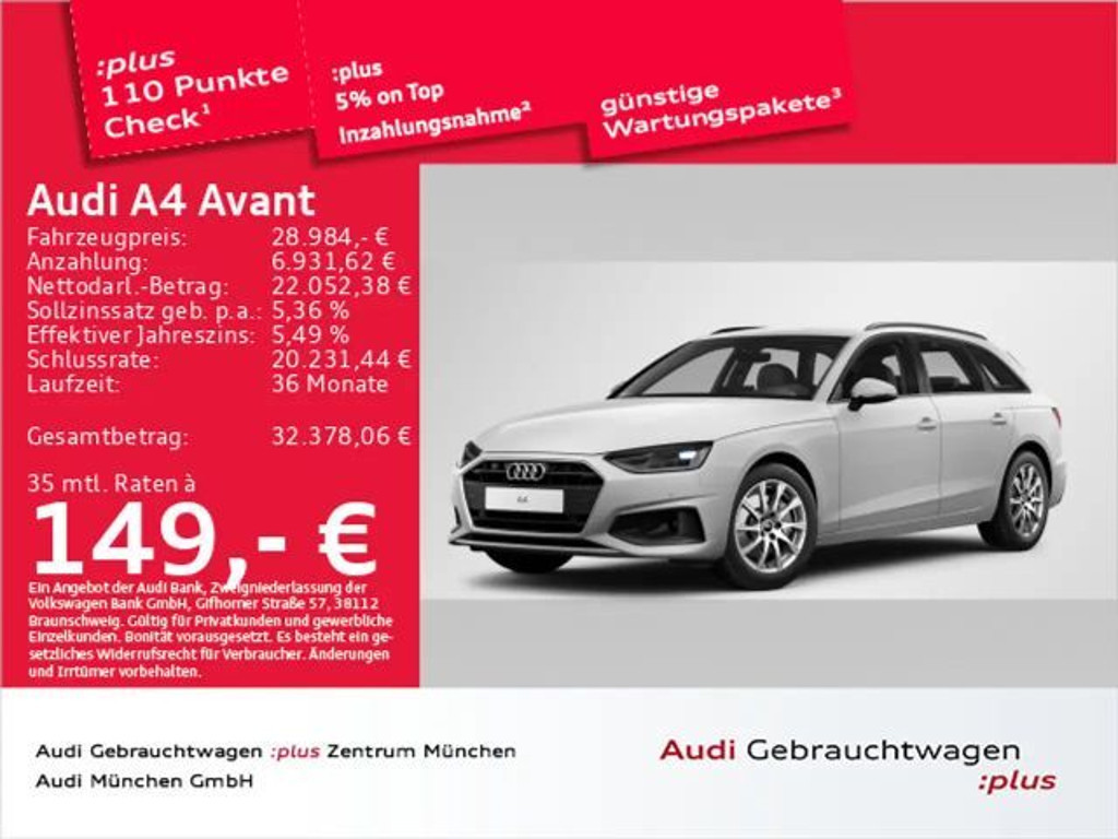 Audi A4 S-Tronic 40 TFSI