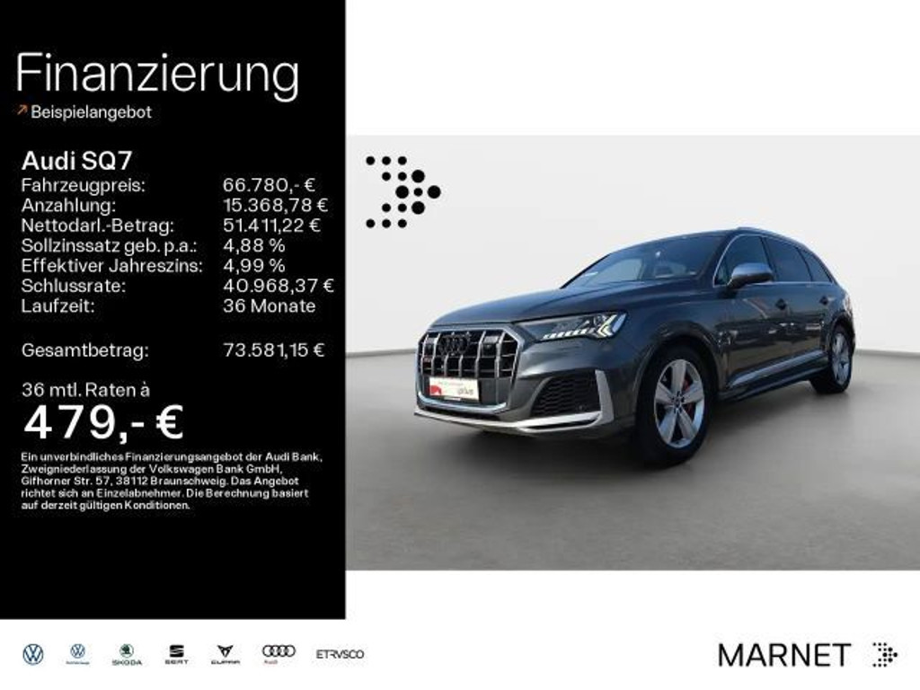 Audi SQ7 SUV TFSI*Navi*Matrix*Alu*AHk*HUD*B&O*PDC*Pan