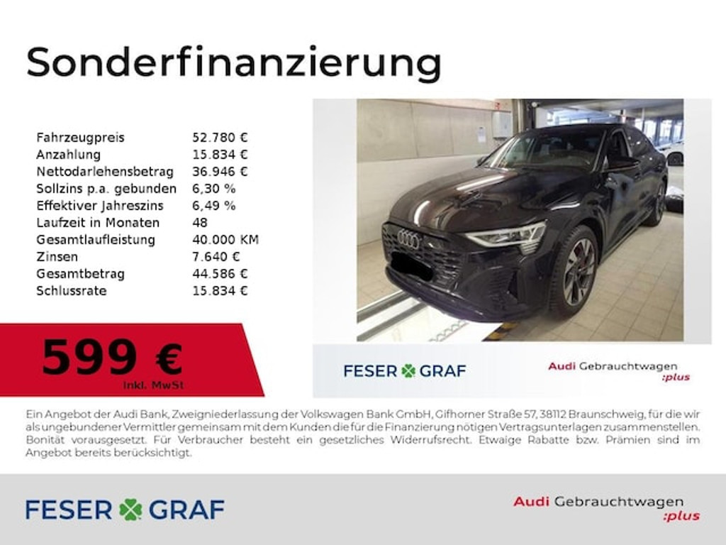 Audi Q8 e-tron Sportback Quattro S-Line 50