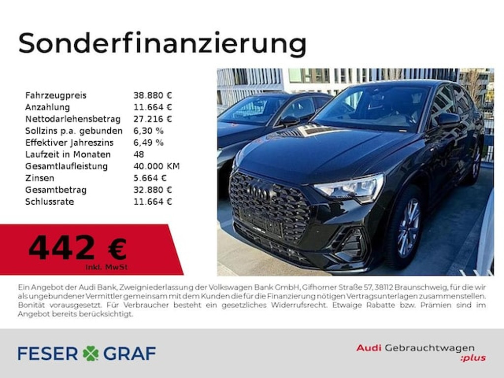 Audi Q3 Sportback S-Line S-Tronic 35 TFSI