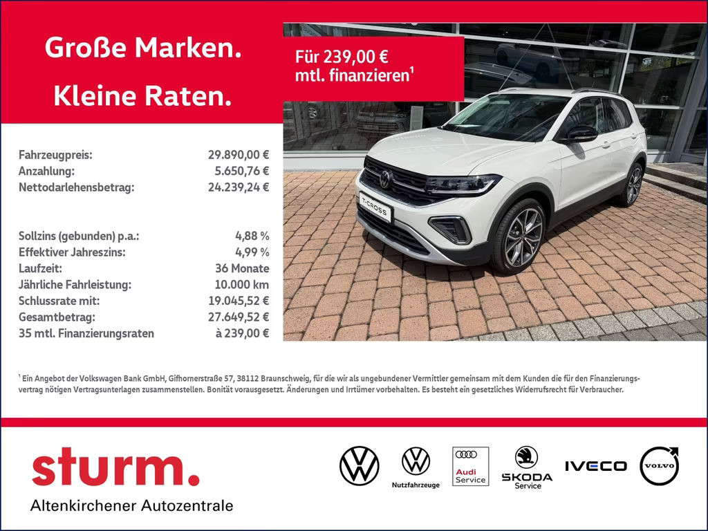 Volkswagen T-Cross Style IQ.Drive