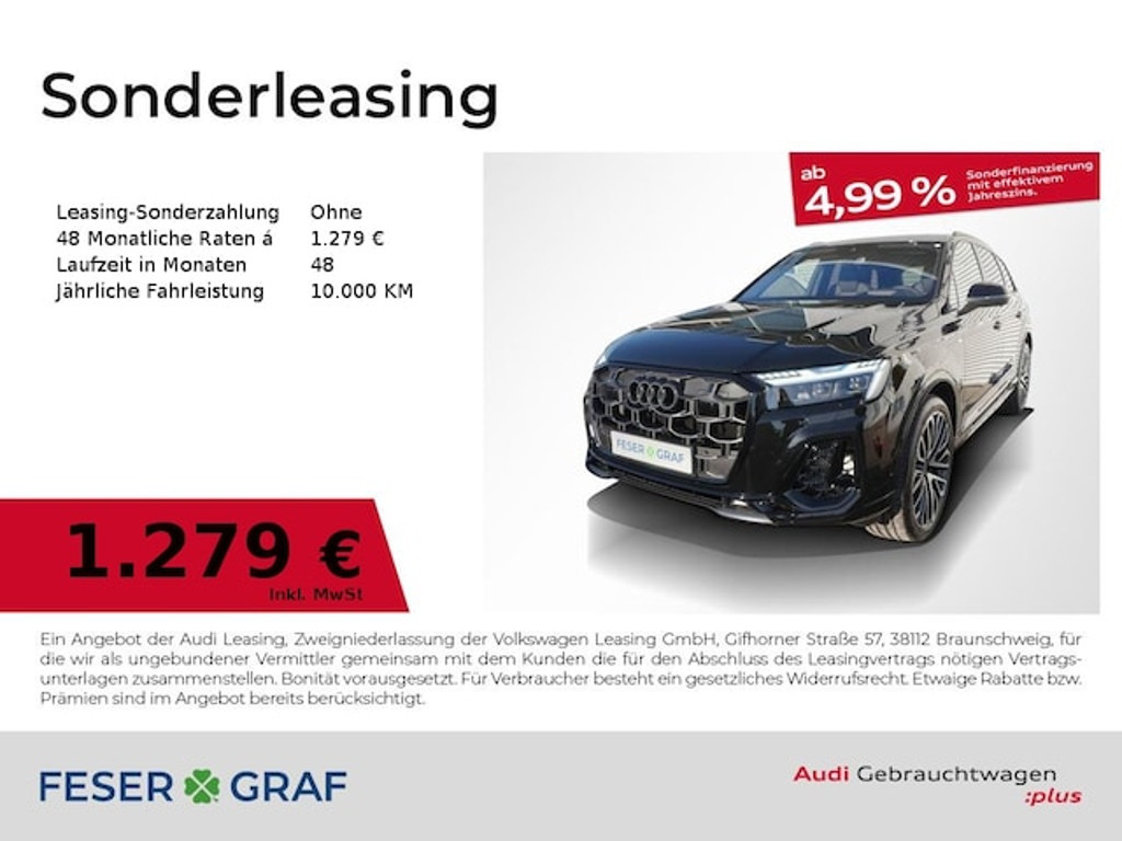 Audi Q7 Quattro Business S-Line Hybride