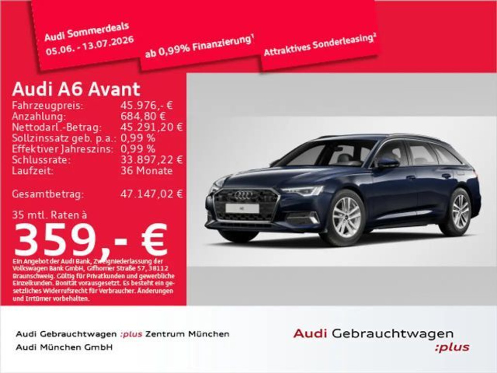 Audi A6 Quattro S-Tronic Hybride 50 TFSI