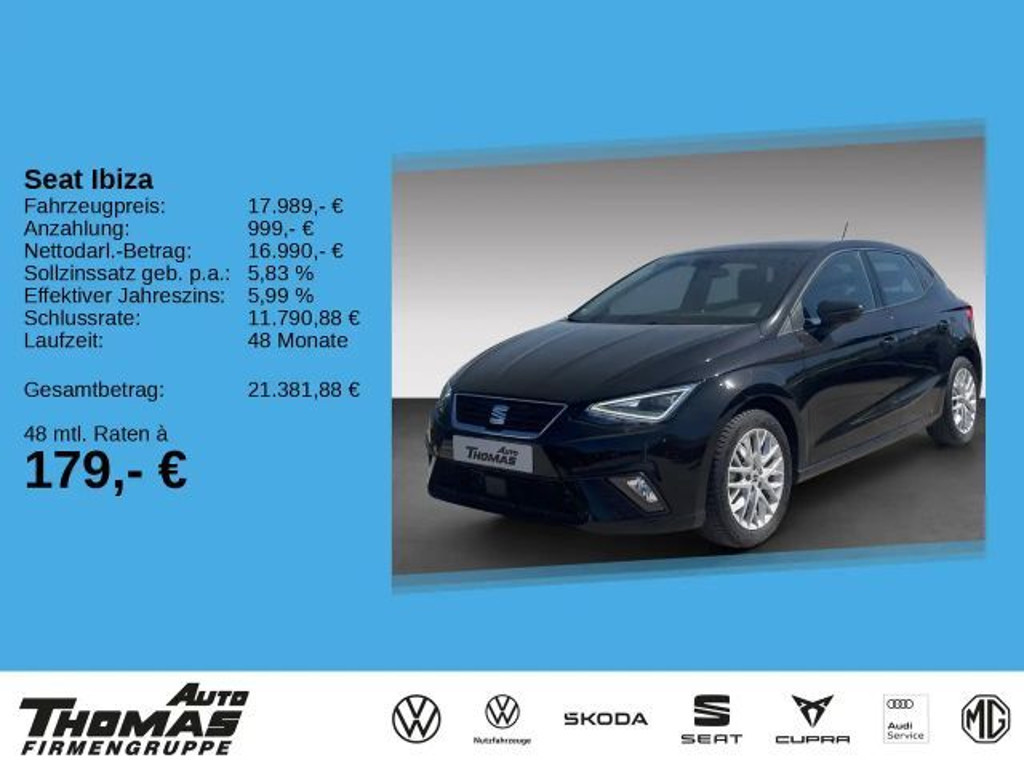 Seat Ibiza FR-lijn 1.0 TSI