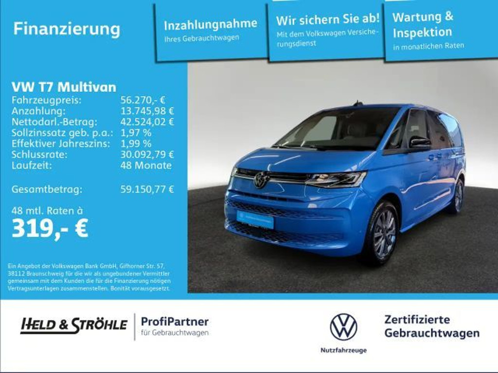 Volkswagen Multivan DSG Life 2.0 TSI T7