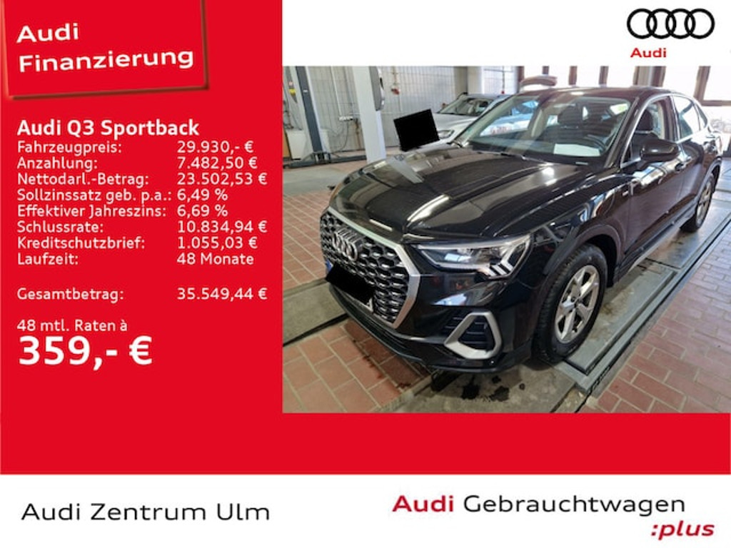 Audi Q3 Sportback Quattro S-Line S-Tronic 35 TDI