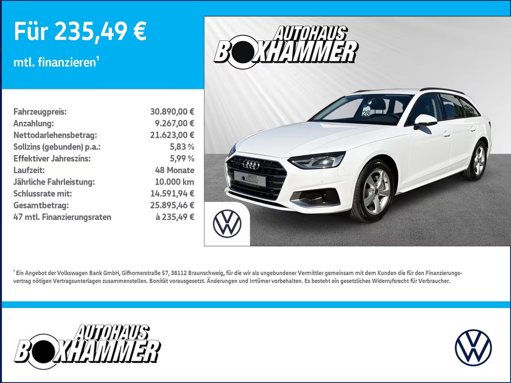 Audi A4 Avant Quattro S-Tronic 40 TDI