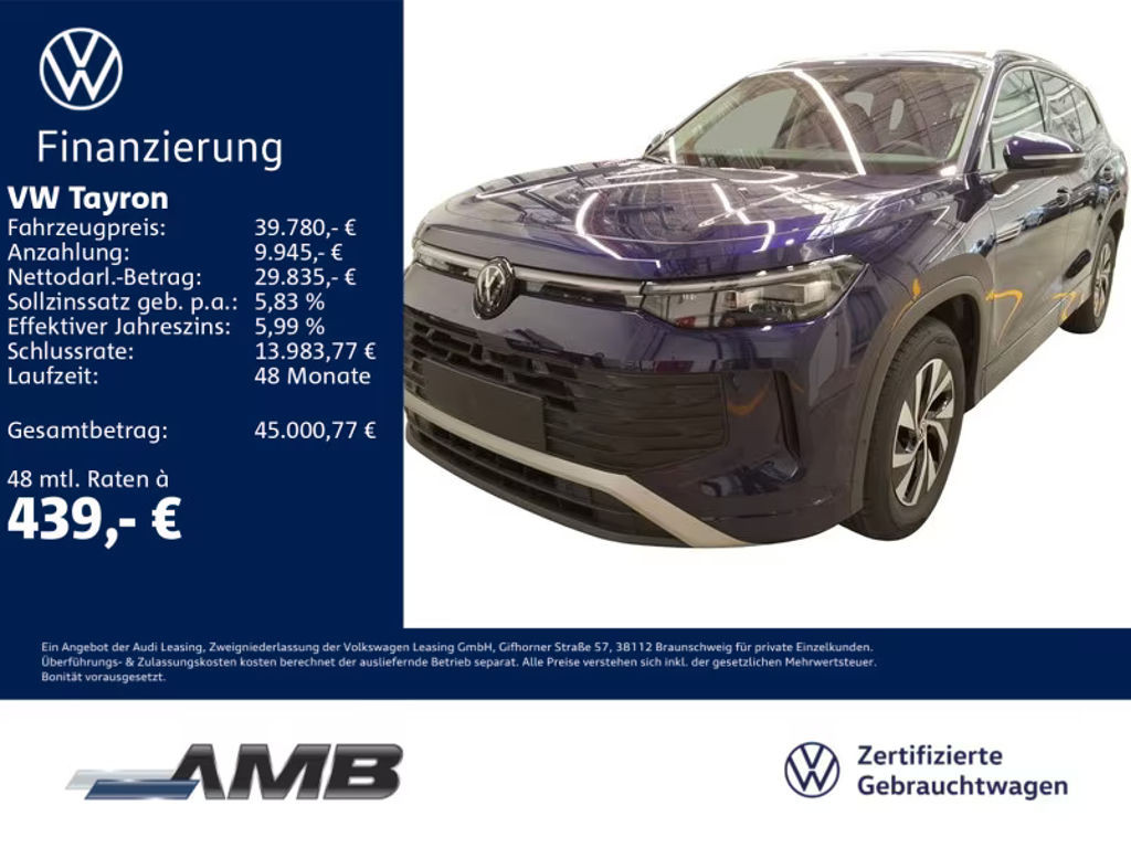 Volkswagen Tayron Life 1.5 eTSI
