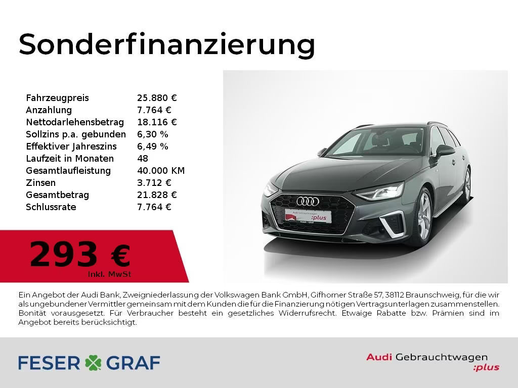 Audi A4 Avant S-Line S-Tronic 40 TDI