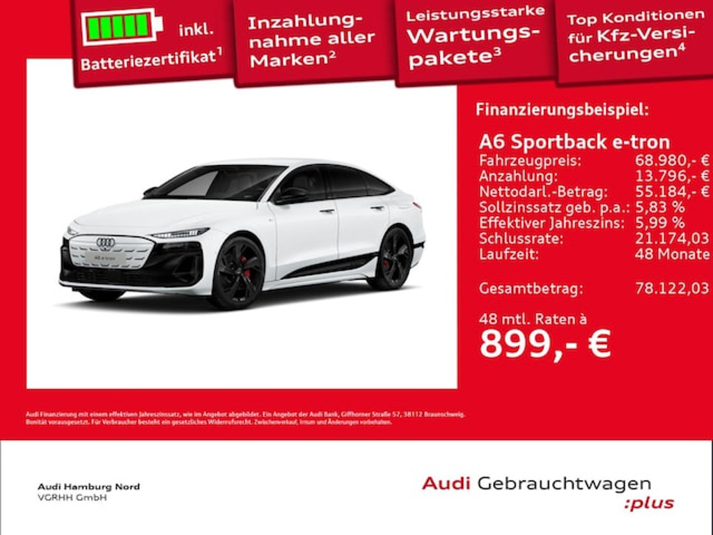 Audi A6 e-tron Sportback Performance